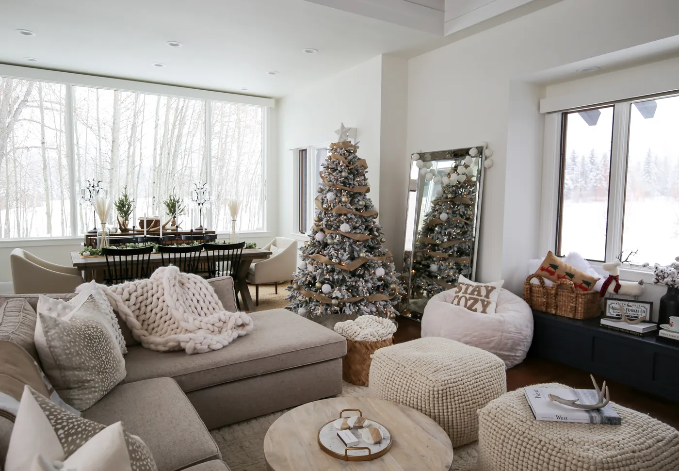 Farmhouse Neutral Christmas Decor Neutral Farmhouse Christmas Decor With A Vintage Twist (Front Living Room Tour