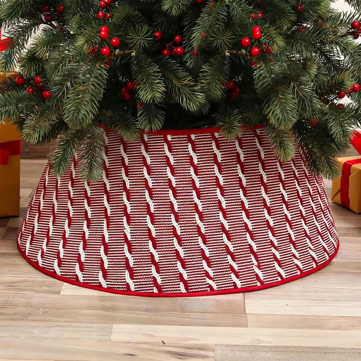 Feledorashia Adjustable Red Christmas Tree Collar for Artificial Trees, Christmas Decorations Indoor Party Gift - Walmart.com