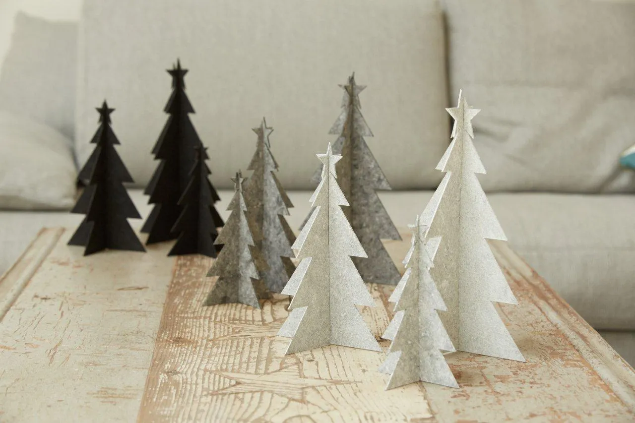 Felt x-mas tree White (Kopi)