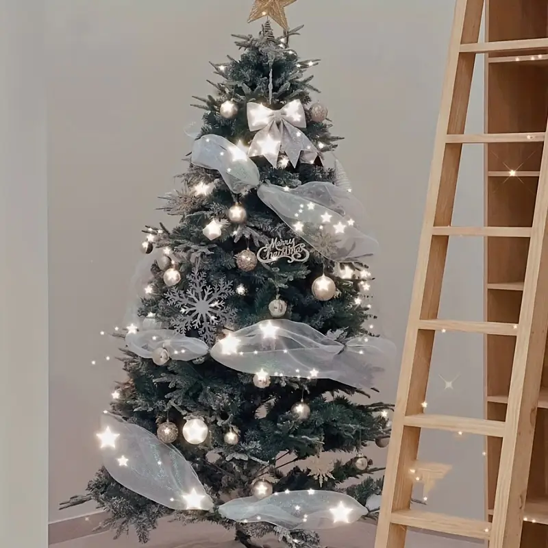 festive christmas tree ribbon diy holiday decor - Temu Kuwait