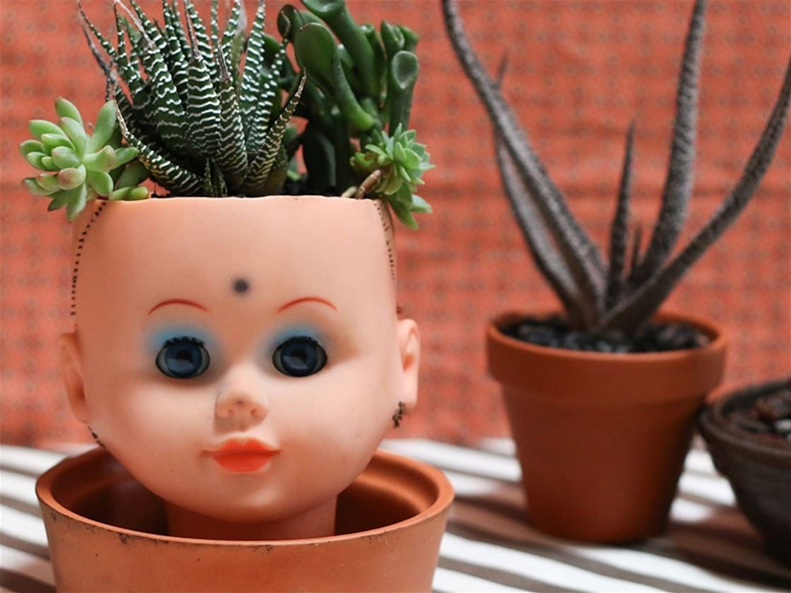 frankie exclusive diy: doll's head planter • craft • frankie magazine • frankie magazine • australian fashion magazine online