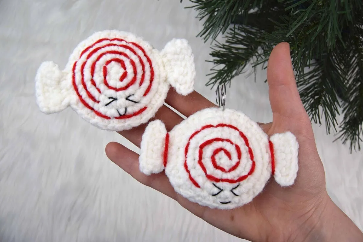 Free Crochet Ornaments- Candy – FurlsCrochet