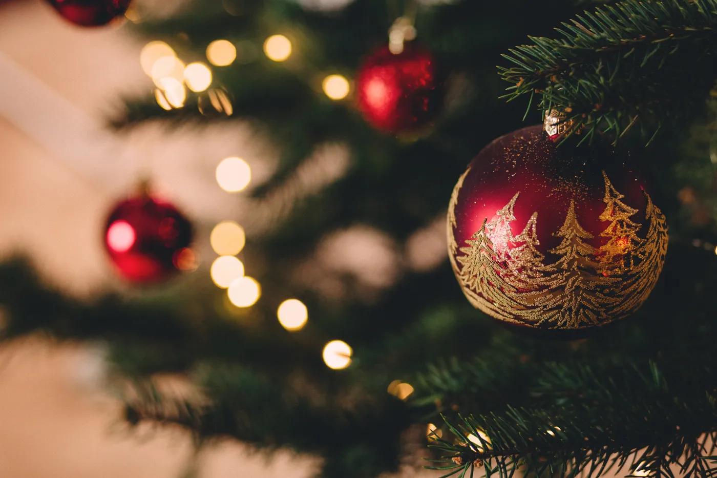 Free photo: Christmas Tree With Baubles - Ball, Blur, Bokeh - Free Download - Jooinn