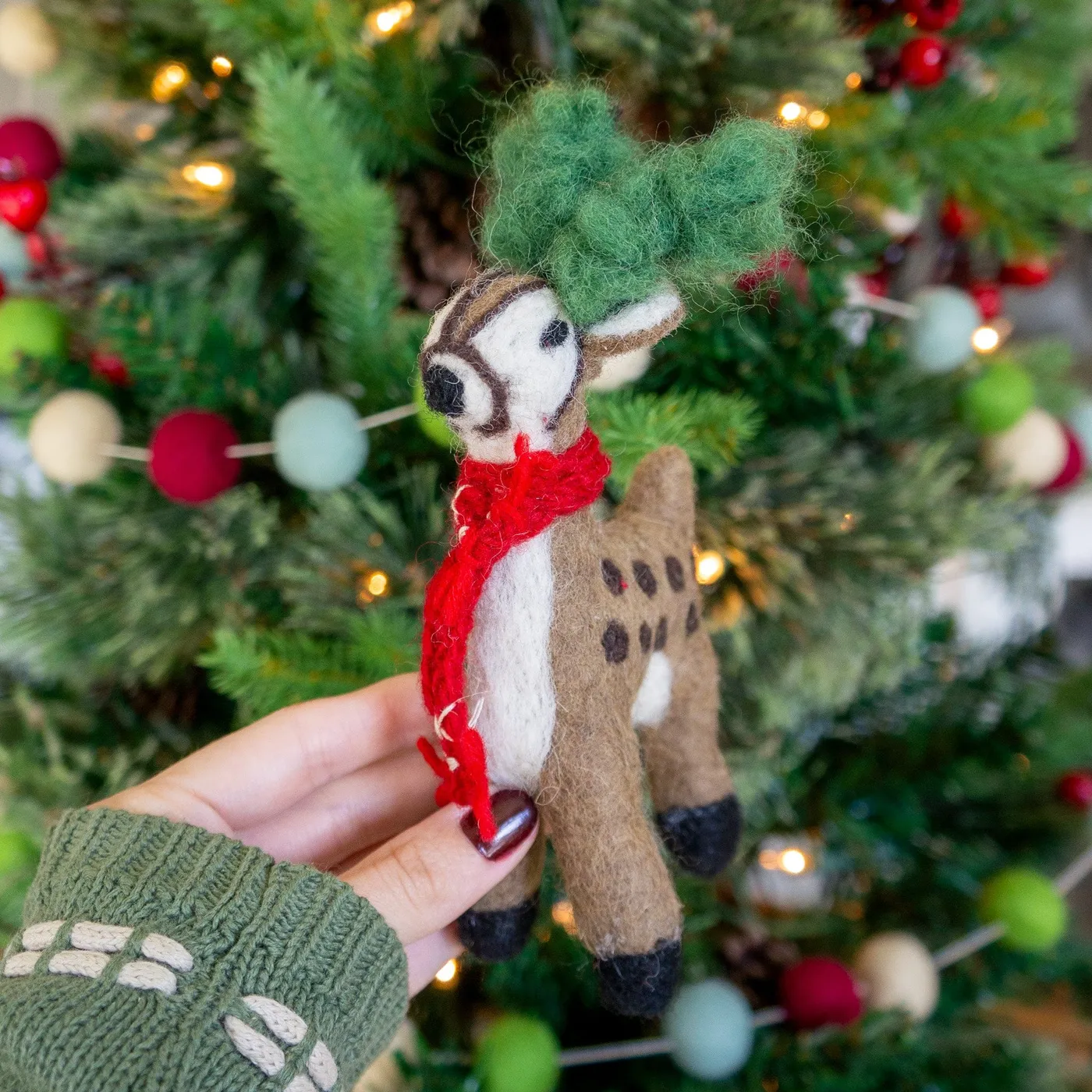 Friendsheep Eco Ornaments. Hand Made, Fair Trade, Cruelty Free.