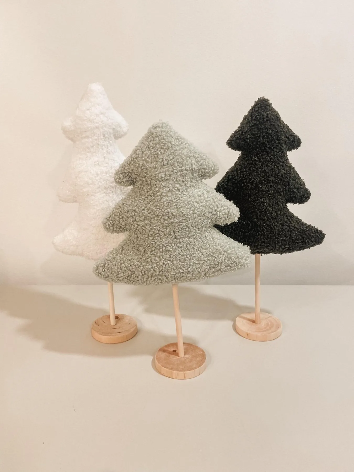 Fuzzy Fleece Rustic Farmhouse Christmas Trees | Mercari