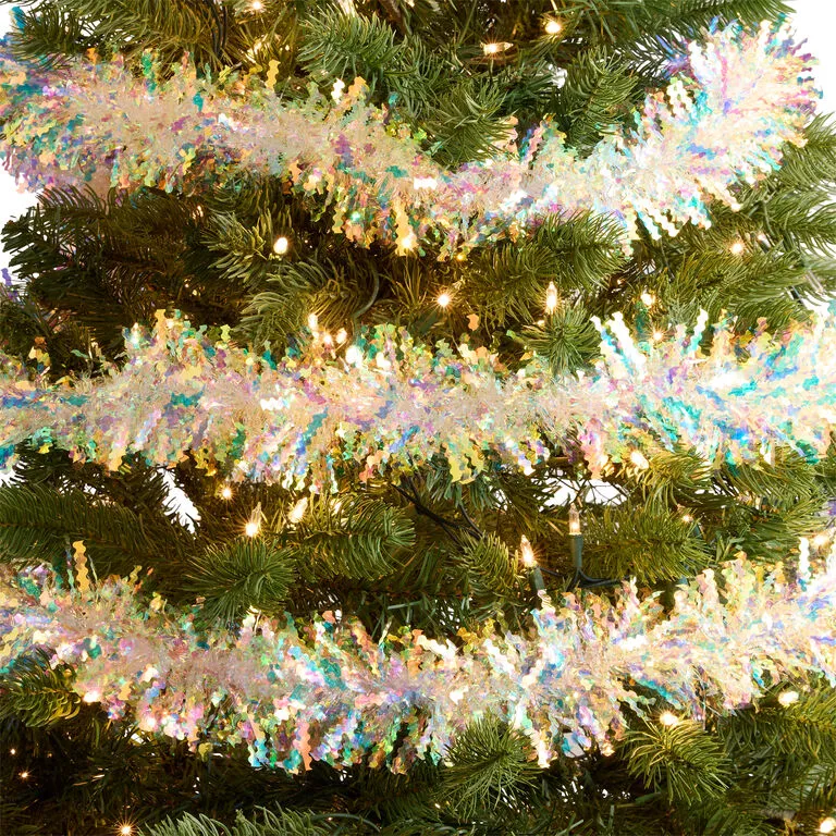 Garland Decoration German Tinsel Long Iridescent Tinsel Garland World Market