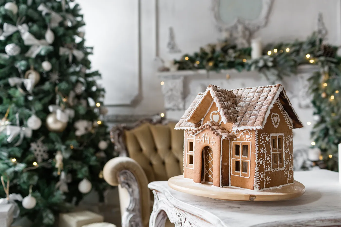 Gingerbread House Tree Doll House A Goodwill Dollhouse Got Transformed Into A Gingerbread House Apartment Therapy
