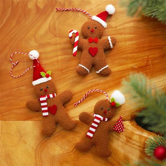 Gingerbread Man Tree Decorations (3pcs) - Life Changing Products