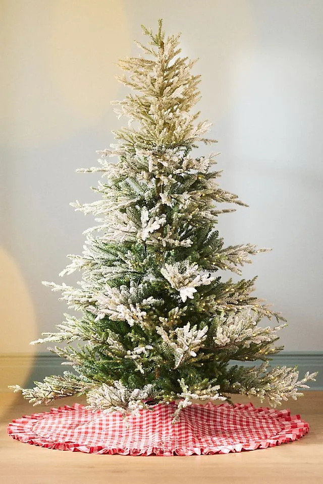 Gingham Tree Skirt | AnthroHome