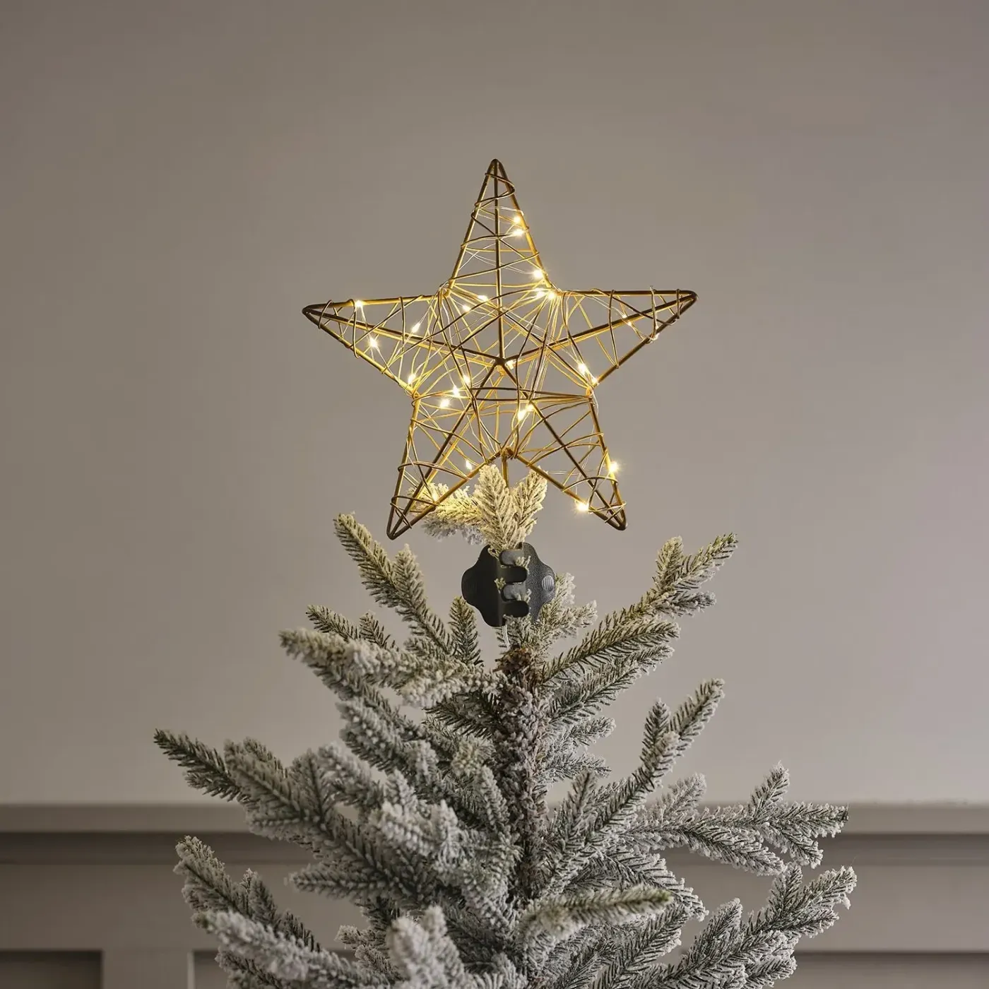 Gold Metal Star Christmas Tree Topper -... | Shop Home Styles