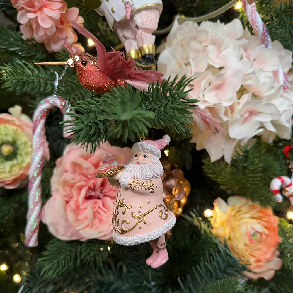 Goodwill M&G Christmas Ornament - Santa Claus Macaron - pink gold - 10cm | Viv! Christmas