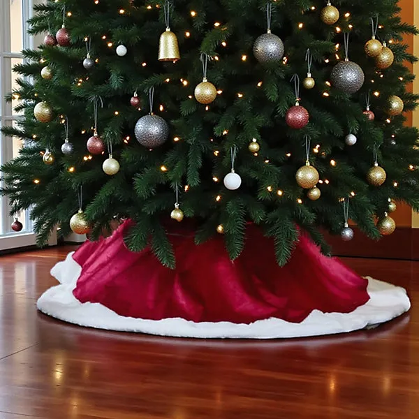 Grand Faux Fur Velvet Tree Skirt