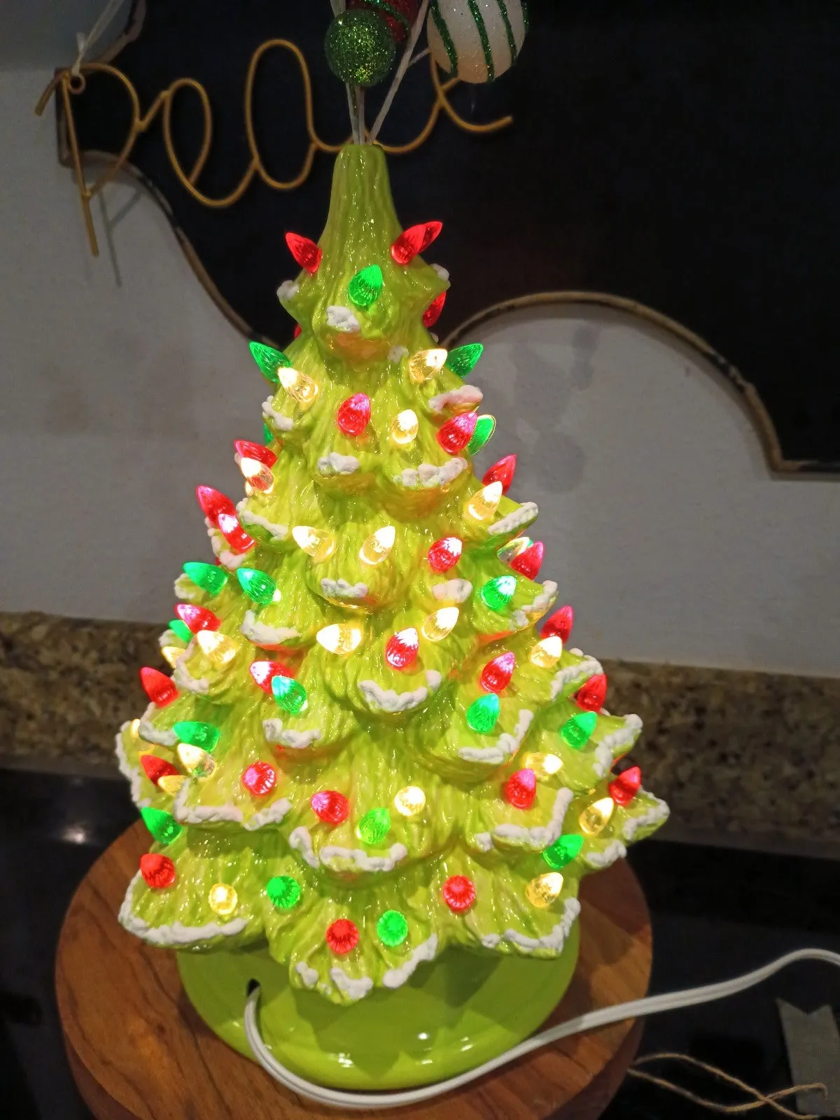 Grinch Theme Ceramic Christmas Tree Whoville