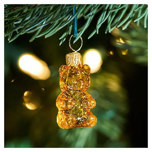 Gummy bears, set of 6 Christmas ornaments, blown glass, 1.2 in | online  sales on HOLYART.co.uk