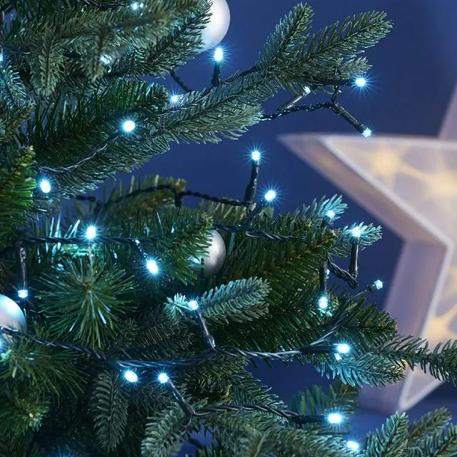 Habitat Multifunction 480 LED Christmas Tree Lights Turquoise | Sainsbury's