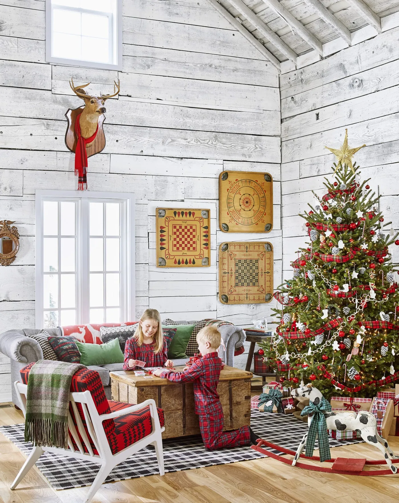Hallmark Christmas House Interior Christmas Decorating In A Michigan  Farmhouse