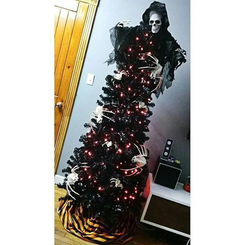 Halloween Christmas Trees Exist & You Might Like Them Even Better Than Jack-O'-Lanterns