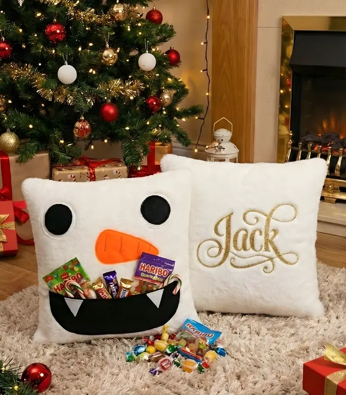 Handmade Snowman Pillow – A Festive Christmas Gift Idea – Not Just a Pillow!