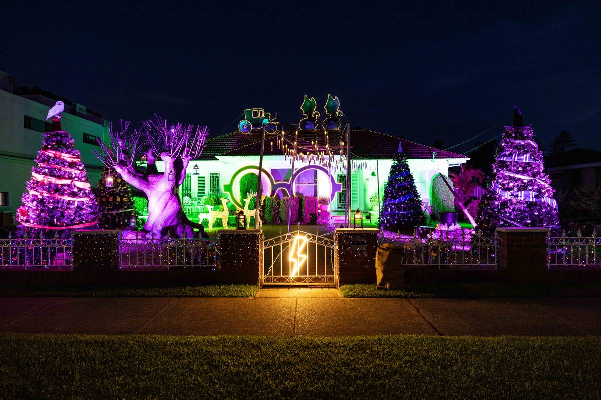Harry Potter Outdoor Christmas Decor A Magical Harry Potter Christmas Lights Display Has Landed In Sydney