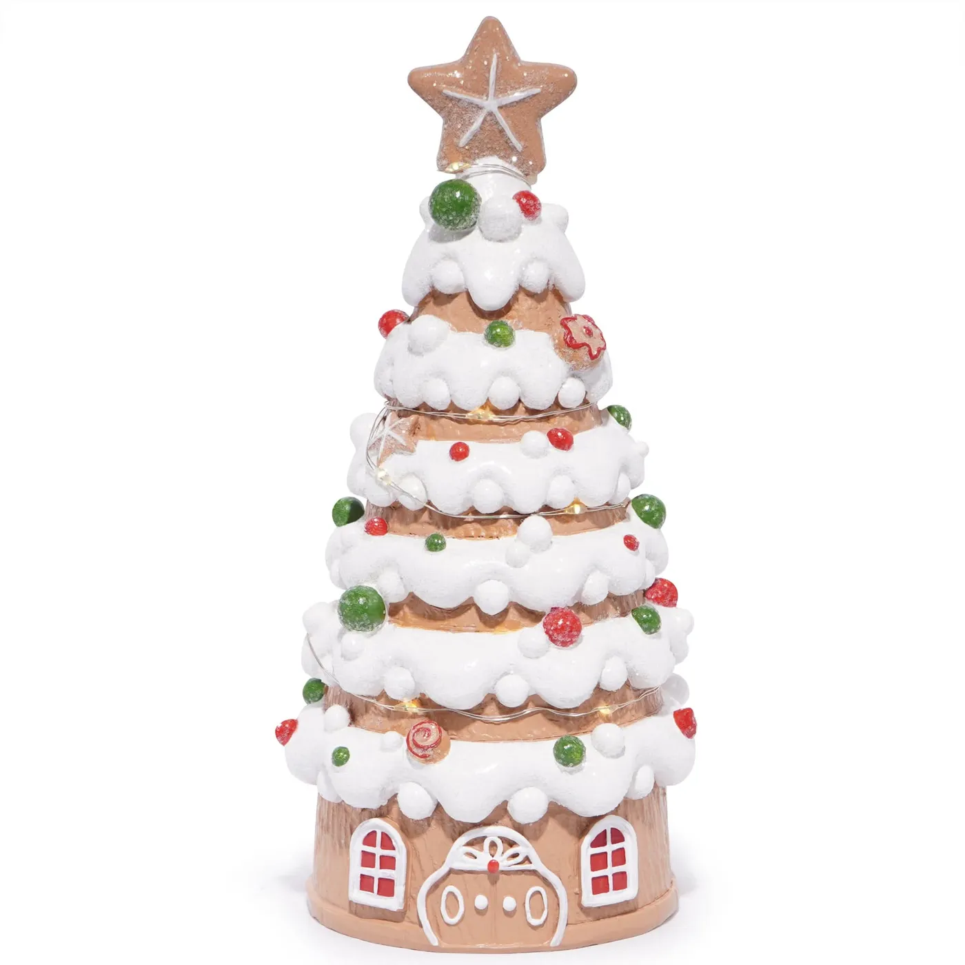 Hodao Christmas Village House Decorations Gingerbread House with Chris