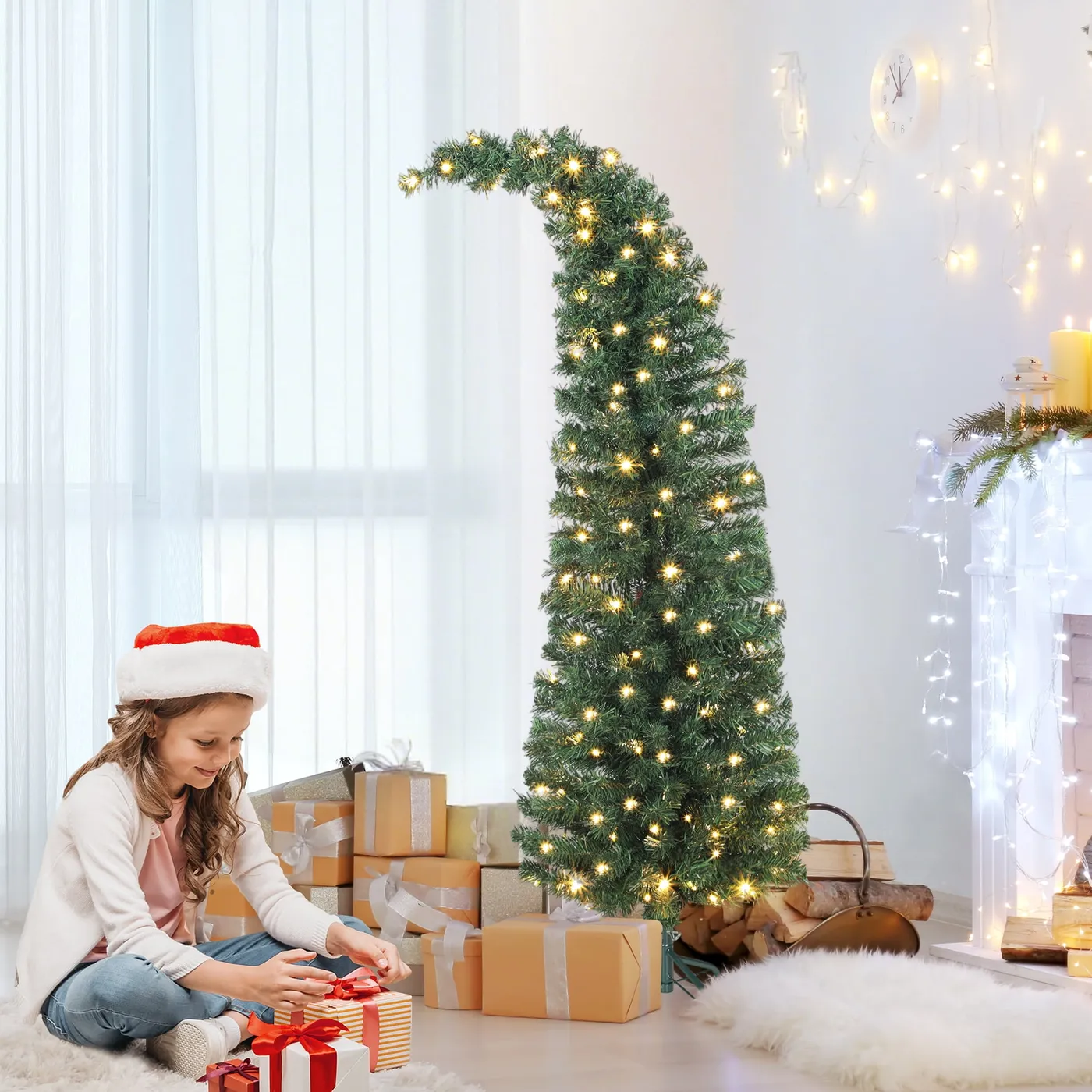HOMCOM 5 ft Prelit Whimsical Christmas Tree, Xmas The Gambia | Ubuy