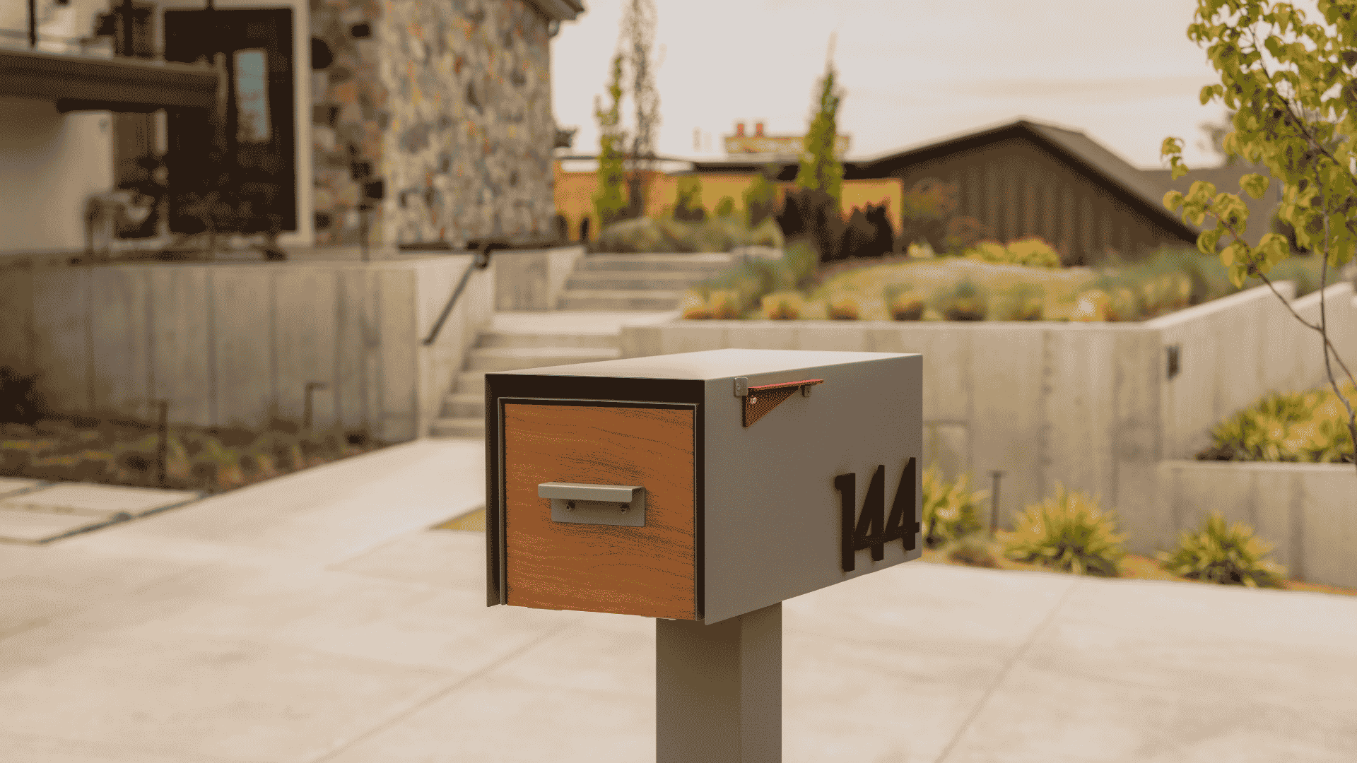 How to Add Curb Appeal with Modern Mailbox Landscaping–Post & Porch