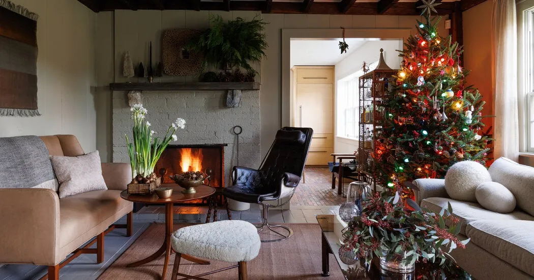 How to Decorate a Country Home for the Holidays - The New York Times