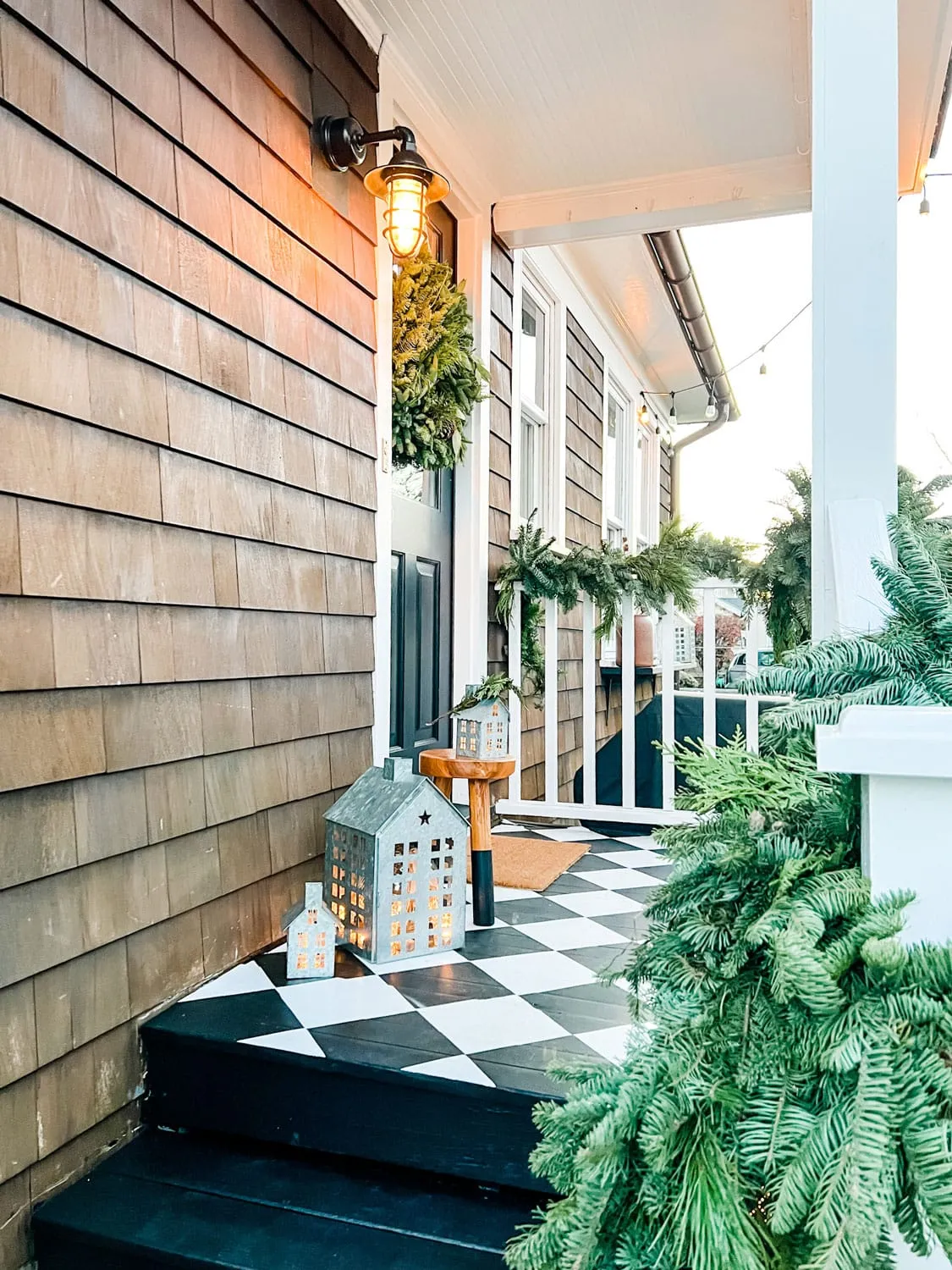 How to Decorate a Small Porch for Christmas | Most Lovely Things