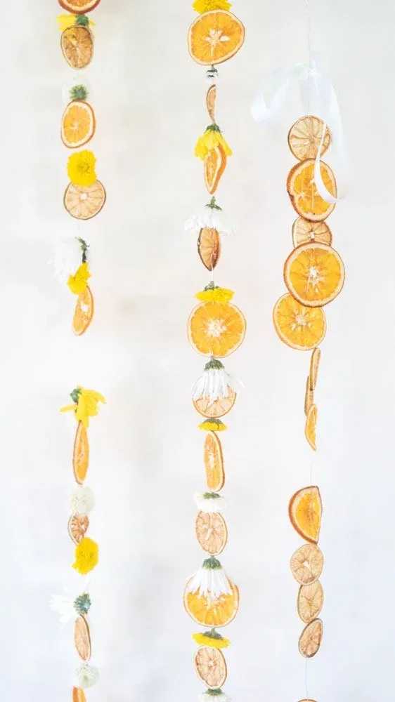 How to Make a Citrus Garland with Dried Oranges and Lemons — TADMINT — Design Resource and Merchandise for Creatives