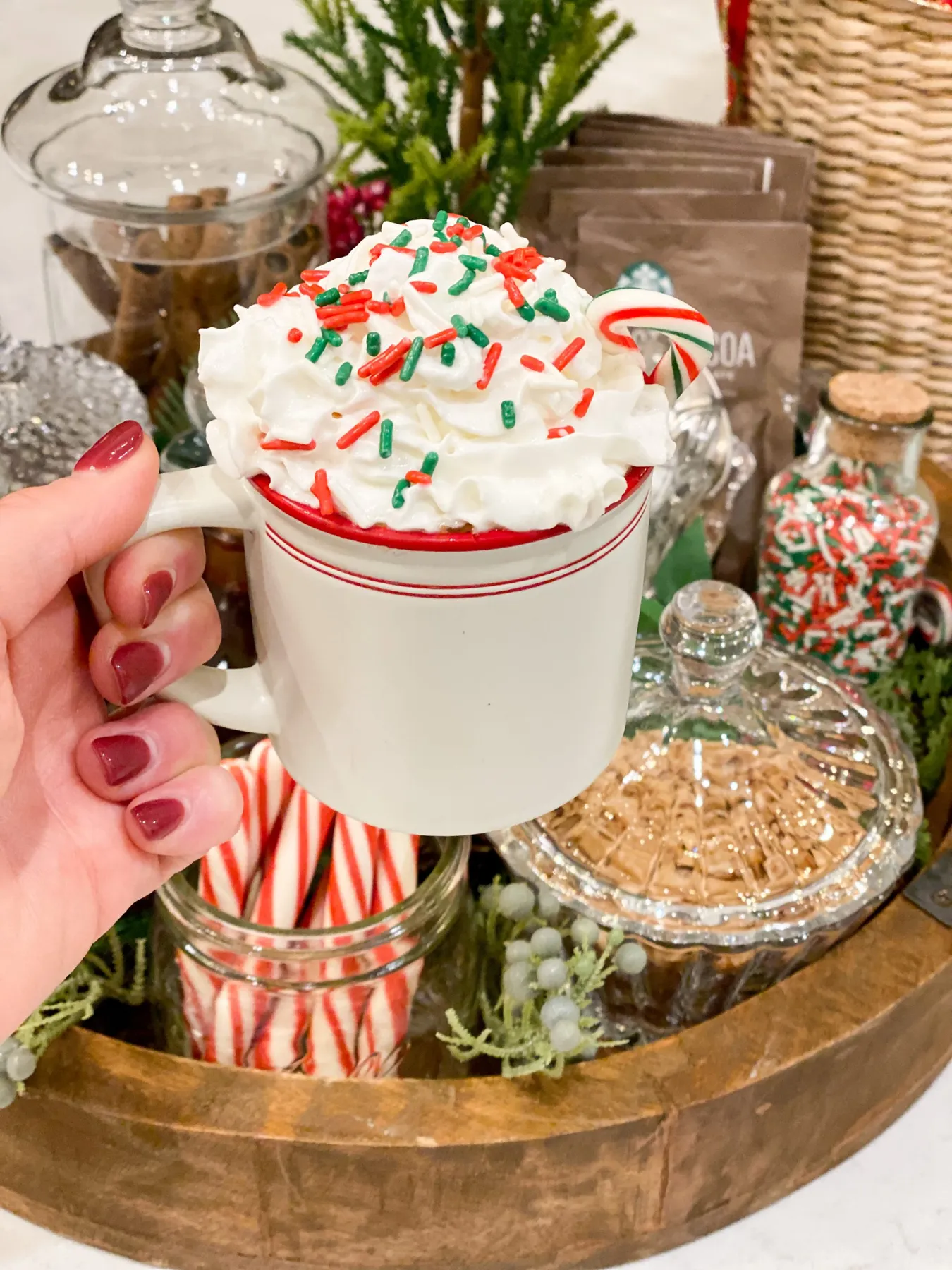 How To Make A Hot Cocoa Bar - Palm Grove Farmhouse