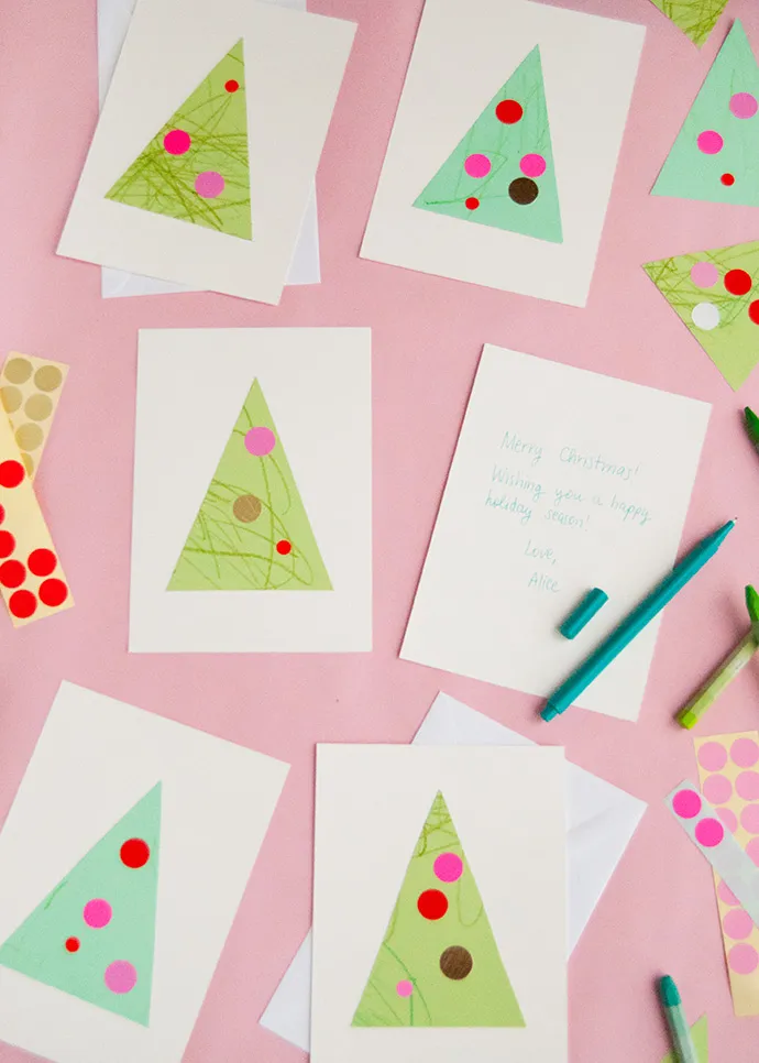 How To Make Christmas Cards with Toddlers | Handmade Charlotte