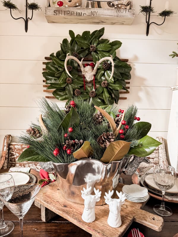How To Set A Cozy Cabin Christmas Table - The Ponds Farmhouse