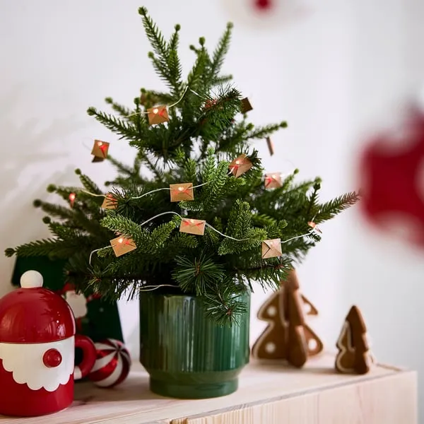 IKEA VINTERFINT Christmas artificial potted plant, indoor/outdoor/christmas tree green, 4¾