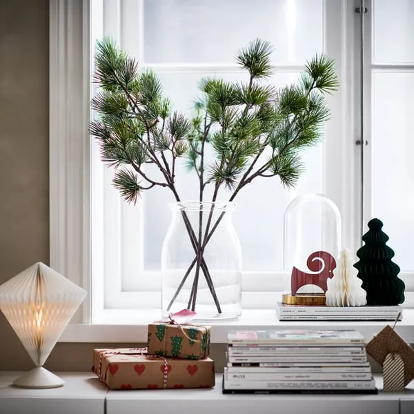IKEA VINTERFINT Christmas artificial spray, indoor/outdoor/pine green, 27½
