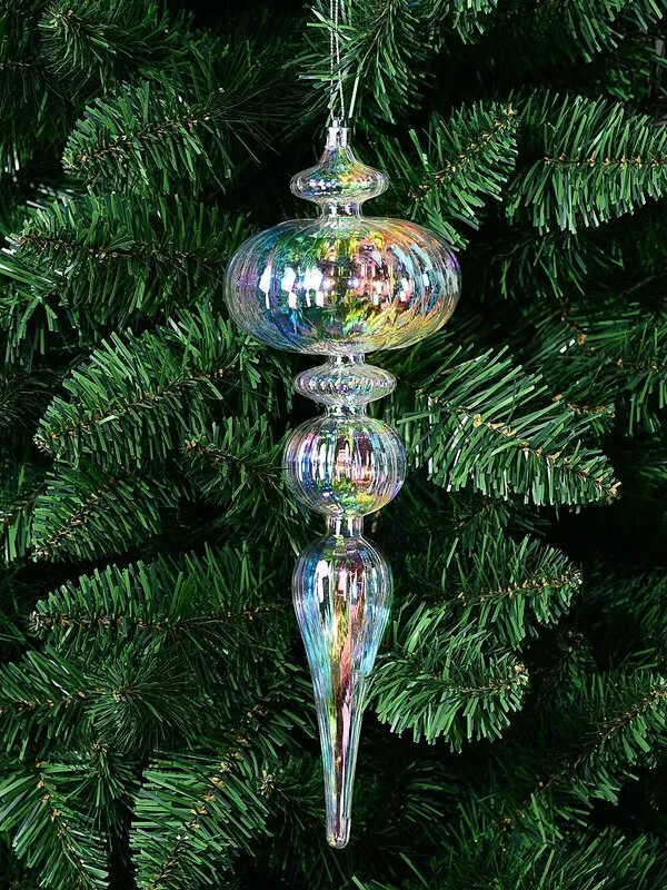 Iridescent Christmas Tree Clear Iridescent Ornaments Iridescent Christmas Tree Light 40cm