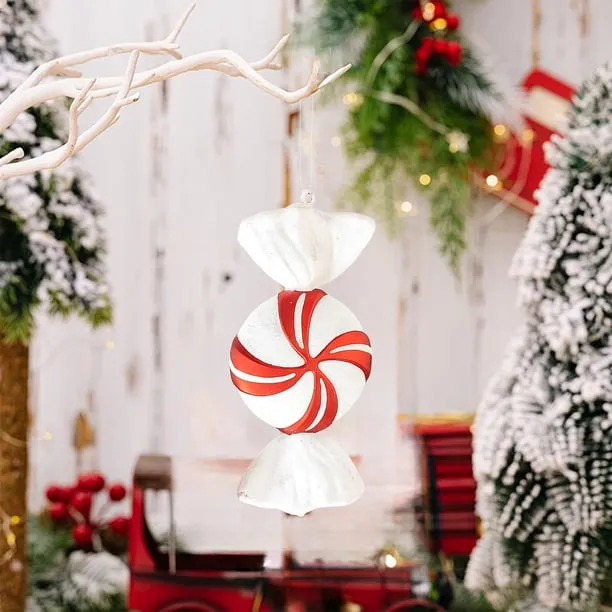 JeashCHAT Christmas Candy Ornaments, 12.2 Inch Large Candy Shaped Hanging  Ornaments Pendant Christmas Tree Decorations Xmas Holiday Party Supplies  Gifts - Walmart.com