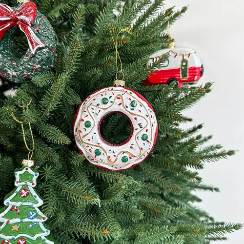 JOLLYVILLE Donut Christmas Ornament by Masons Home Decor