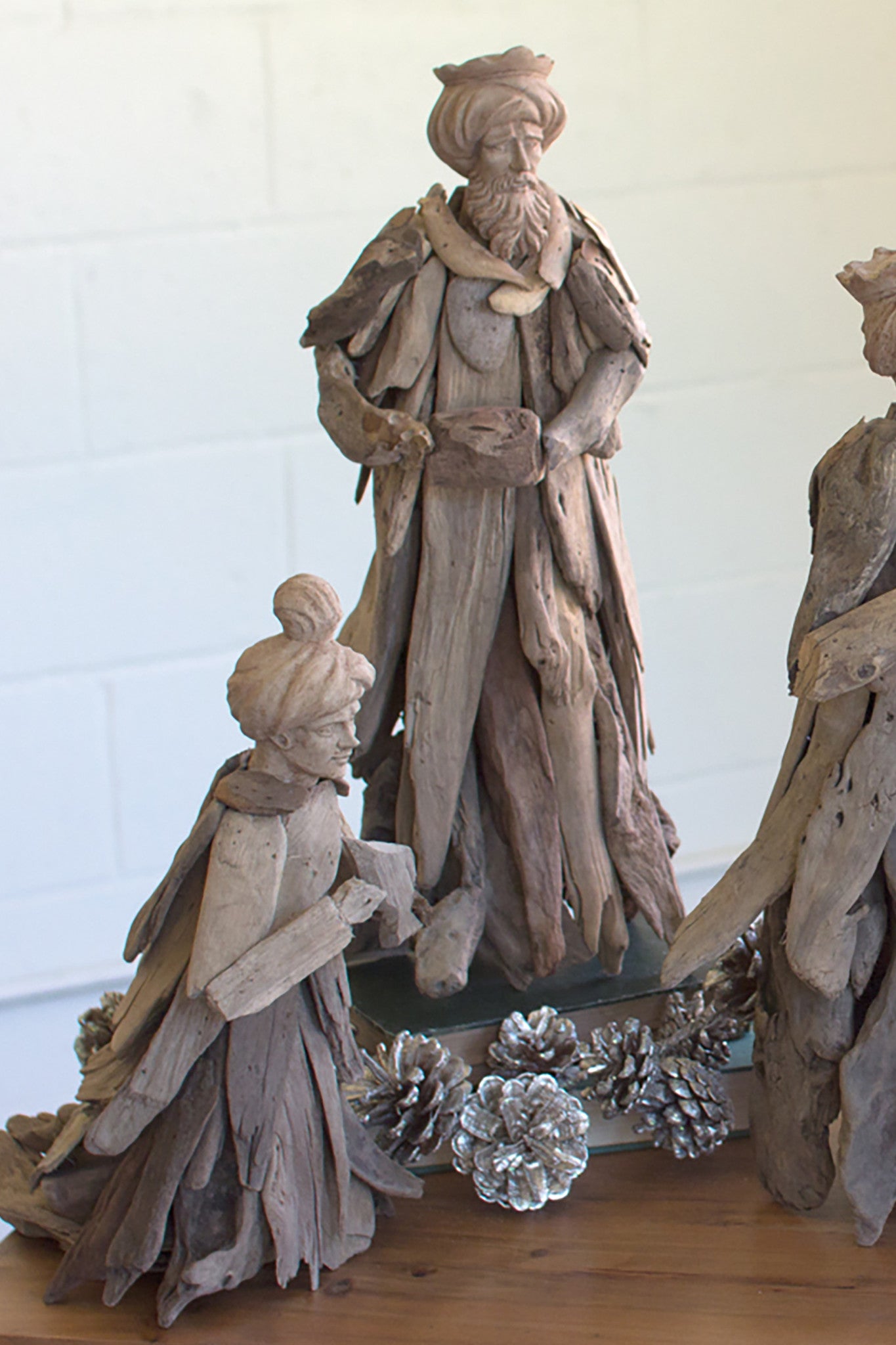 Large Driftwood Nativity - Set of Six - Woodwaves
