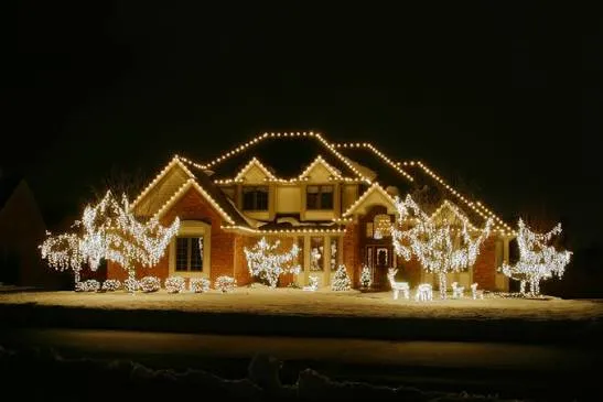 LED Exterior Christmas Lights Outdoor Christmas Decorations Star String  Lights, 320 Led Ft Waterfall Tree Lights