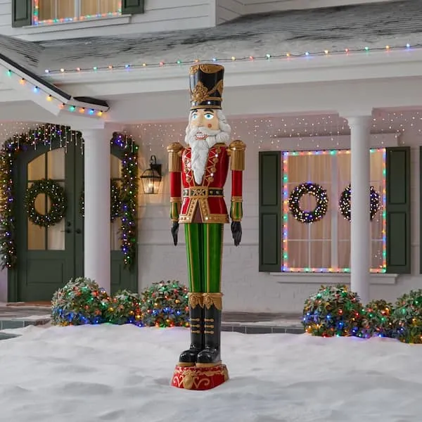 Light Up Full Size Nutcracker Nutcracker LED Christmas Yard Decorations The Home Depot