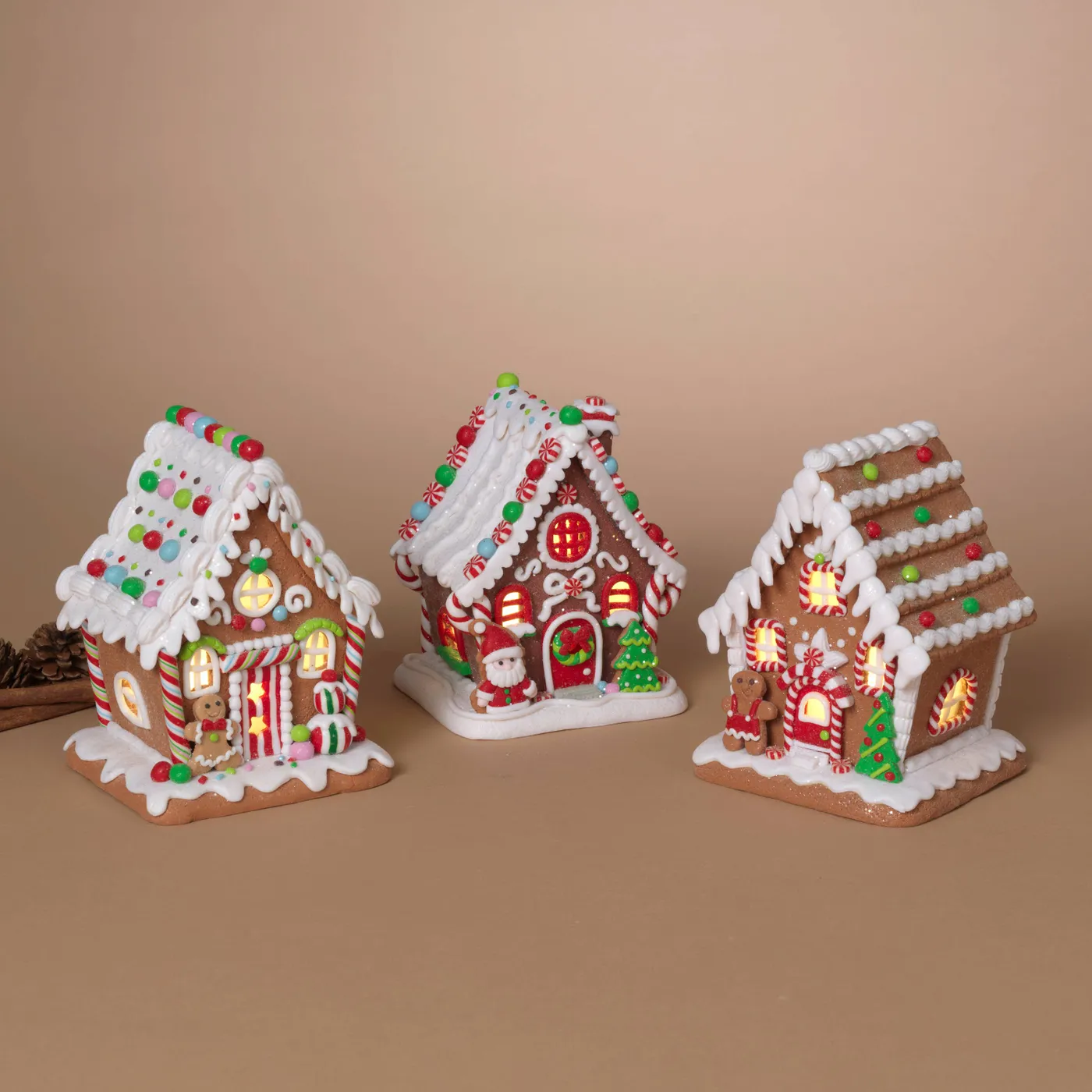 Lighted Gingerbread Houses – 6.5' | Holiday Candy Cottage Décor – Inspired  Homes by Cricket