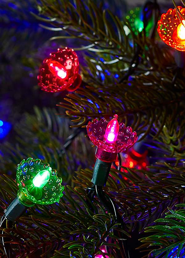 Lights4Fun 150 Multi Coloured LED Traditional Pickwick Christmas Lights | Kaleidoscope