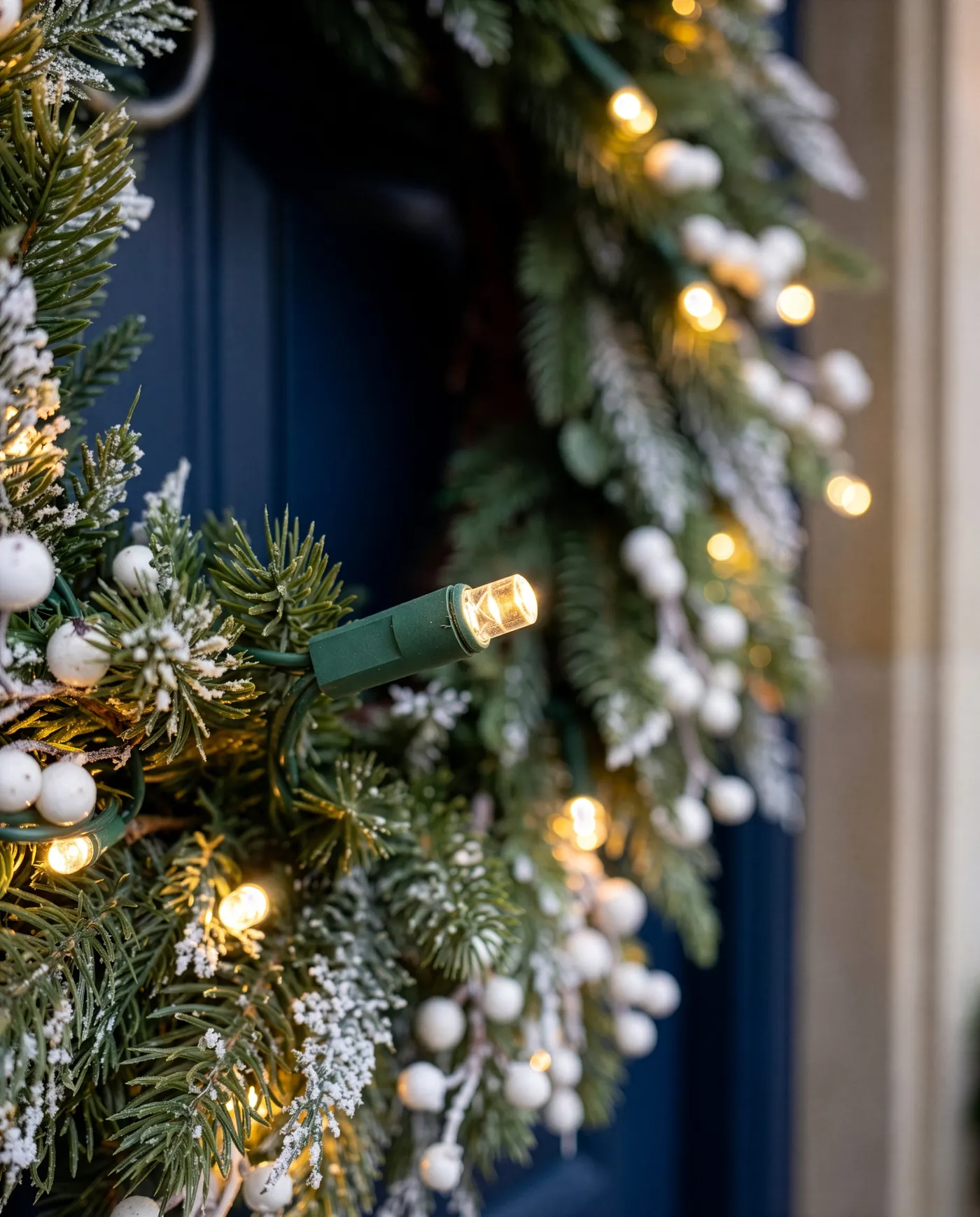 Luxury 66cm Pre-Lit Christmas Wreath | Marco Paul