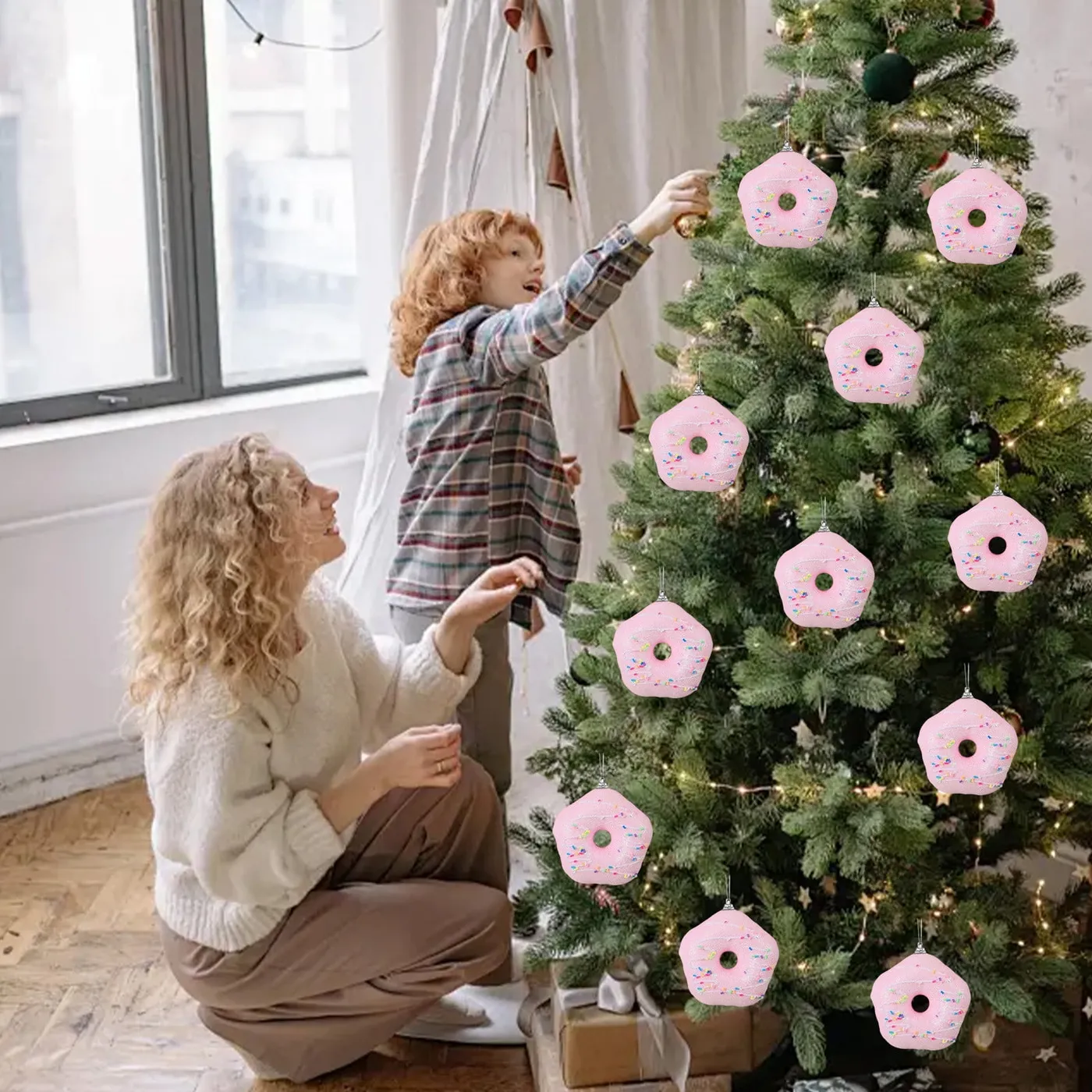 Macaron Christmas Ornament under $5! CQCYD Christmas Macaron Ornament,Ice  Cream Donut Hanging Decoration,Foam Macaron Color Series Tree Decor,Sweet  Treat Pendant for Xmas Tree,Party Venue Setup - Wa