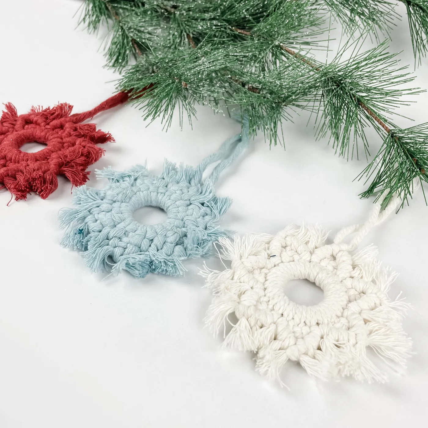 Macrame Snowflake Ornament – FMSC MarketPlace