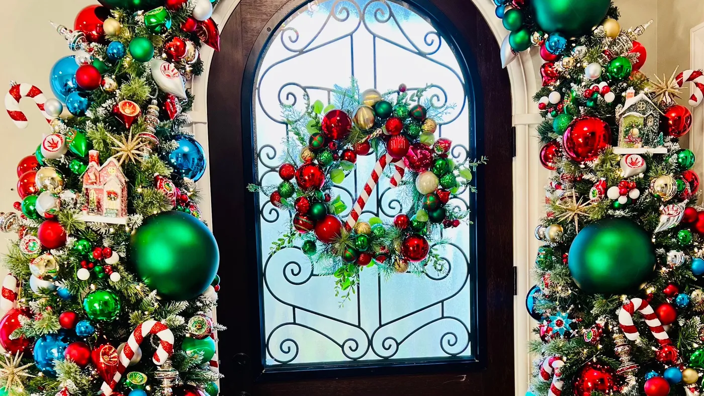 Magical Candy Cane Entryway | Candy Cane Christmas Company