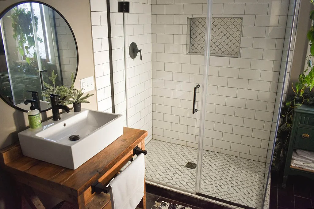 Magical Holiday Bathroom Tour — The Altered Abode - Interior Design