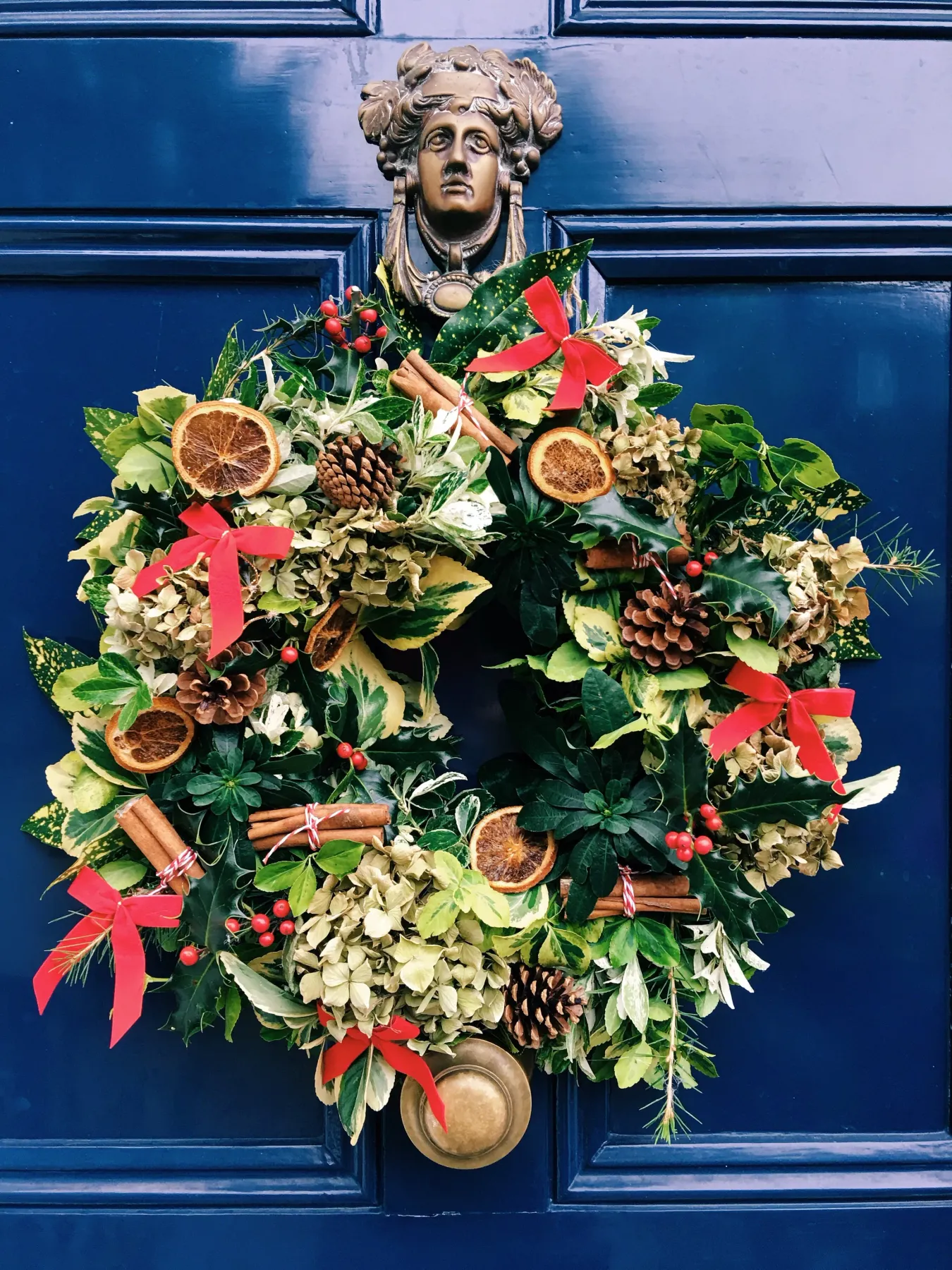 Make Your Own Traditional Christmas Door Wreath — MELANIE LISSACK INTERIORS