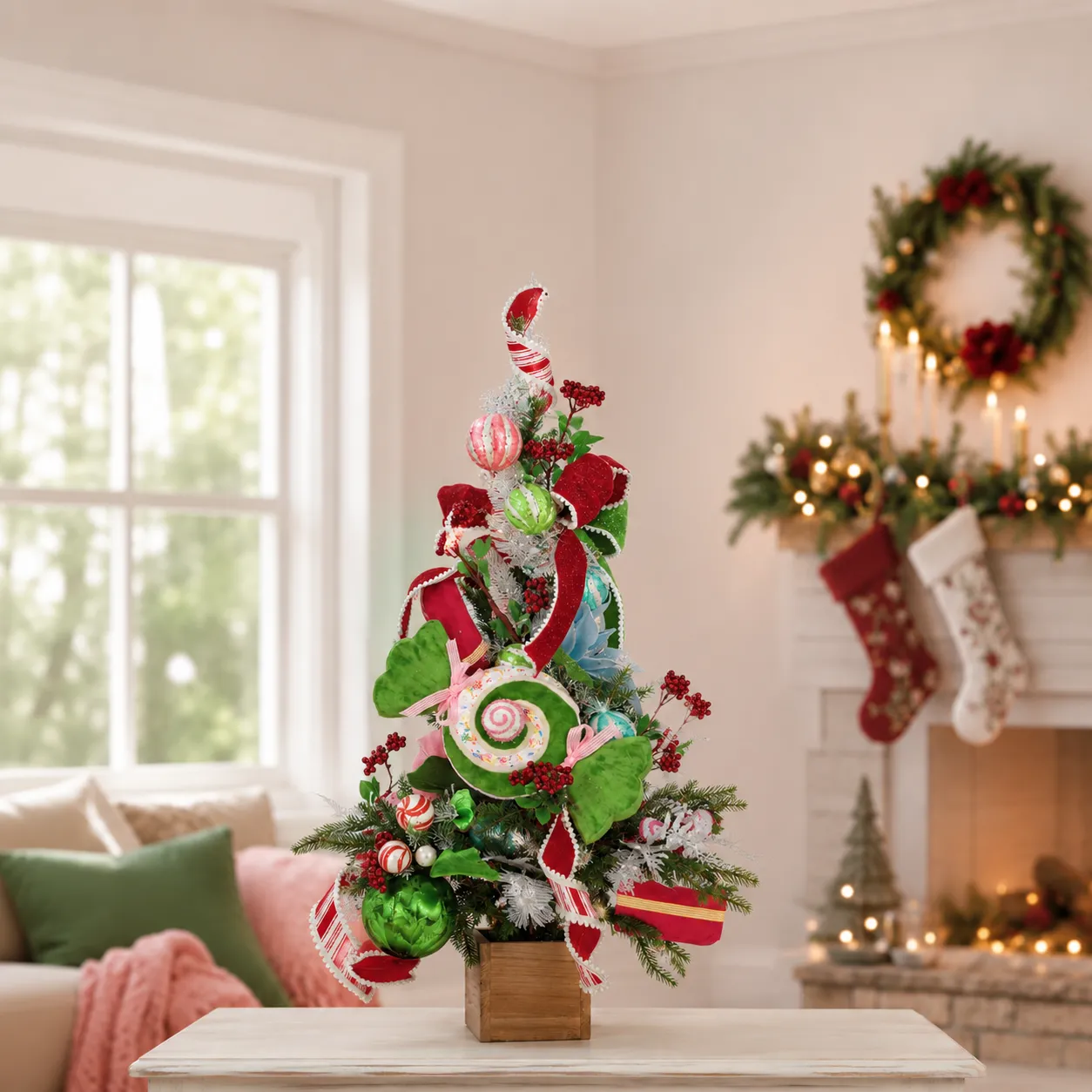 Mark Roberts Candy Dandy Tree - Small, Christmas Decorations Christmas Trees