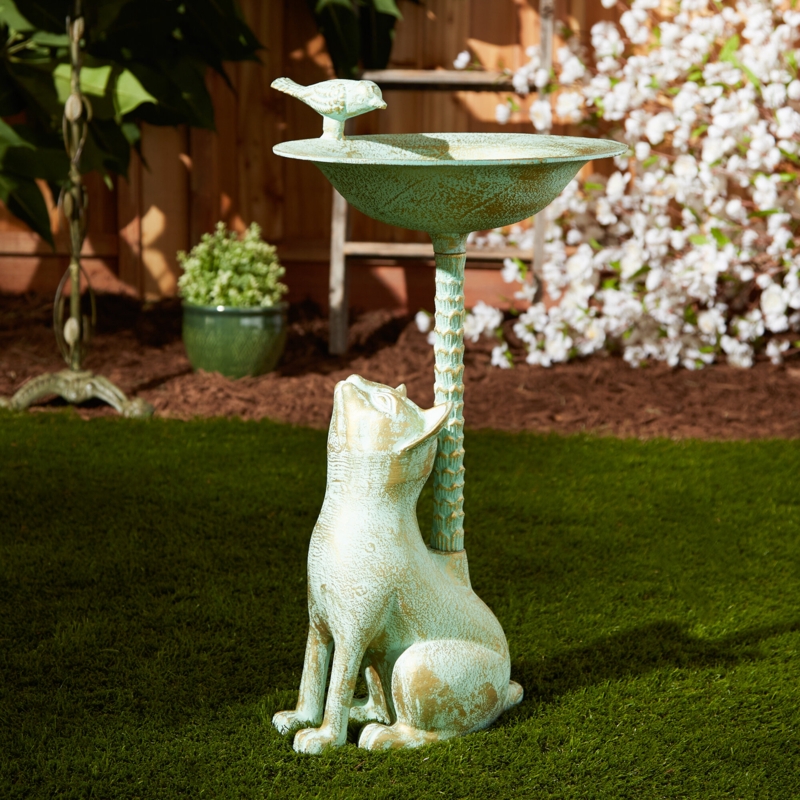 Maughan Metal Mosaic Birdbath | Foter